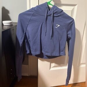 Gymshark Training Cropped Hoodie purple